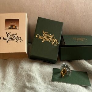 Swarovski Crystal Memories Iron Figurine with Gold Accent